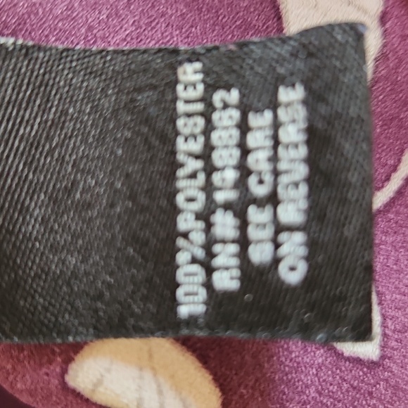 Torrid Purple and White Floral Blouse, size 2 - Picture 5 of 6